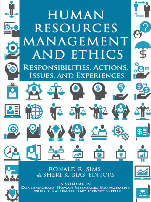 Title details for Human Resources Management and Ethics by Ronald R. Sims - Available